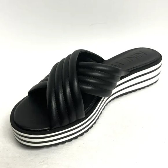 Nine West Womens Zonita Sandal Black Size 10.5 M - Picture 1 of 6